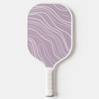Raquette De Pickleball Purple Lavender Wave Moderne Personnalisé