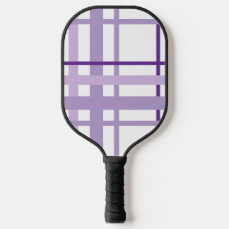 Raquette De Pickleball Purple Striped Pattern 