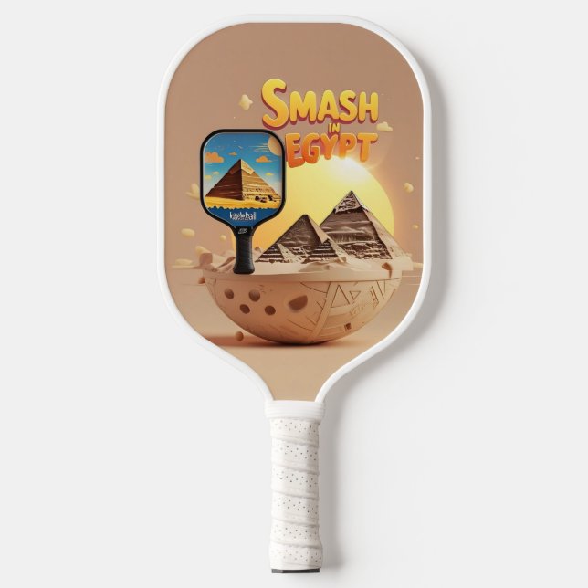 Raquette De Pickleball Pyramid Smash - Égypte Pickleball Design (Recto)