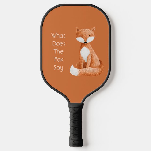 Raquette De Pickleball Que dit le renard ? (Recto)