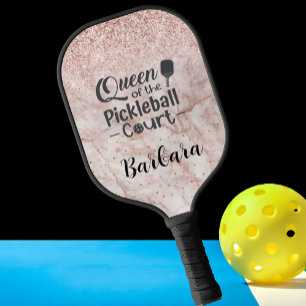 Raquette De Pickleball Queen Court Glam Glit Rose Gold Nom