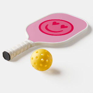 Raquette De Pickleball Radeau de pickleball aux yeux de coeur heureux