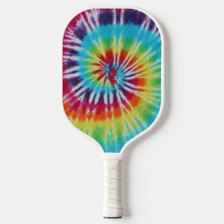 Raquette De Pickleball Rainbow Spiral Photo personnalisée