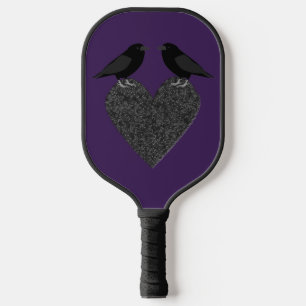 Raquette De Pickleball Ravens gothiques et Coeur noir