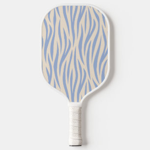Raquette de Pickleball Rayée Zèbre Bleu & Beige