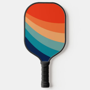 Raquette De Pickleball Rayons solaires rétro colorés