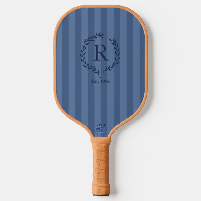 Raquette De Pickleball Rayures de denim Monogram Année de création Prépar (Recto)