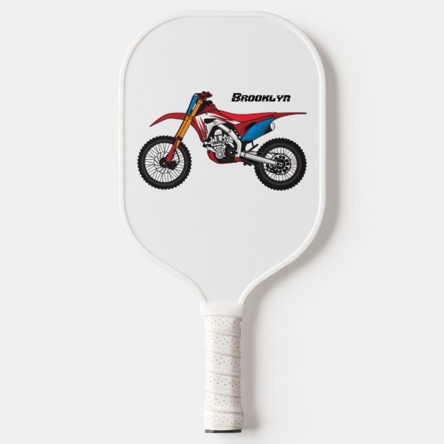Raquette De Pickleball Red dirt bike motorcycle (Recto)