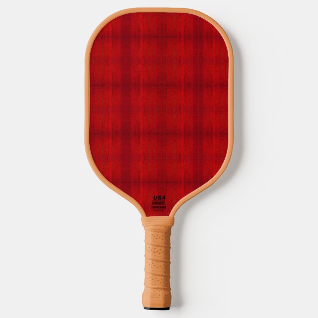 Raquette De Pickleball "Red Plaid" (carbon fiber) Pickleball Paddle (Verso)