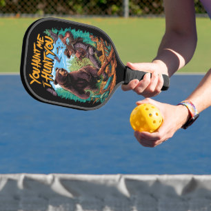 Raquette De Pickleball Rencontre dans les bois chasse ours drôle