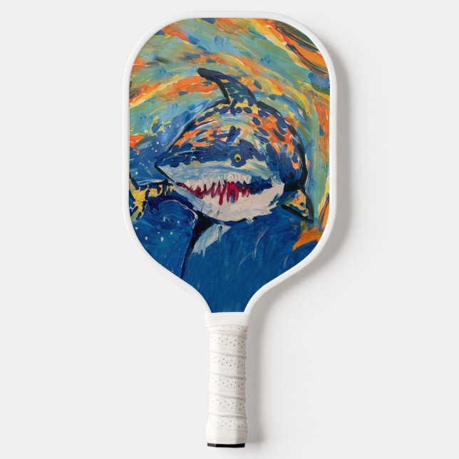Raquette De Pickleball Requin "Art by Kids" (Verso)