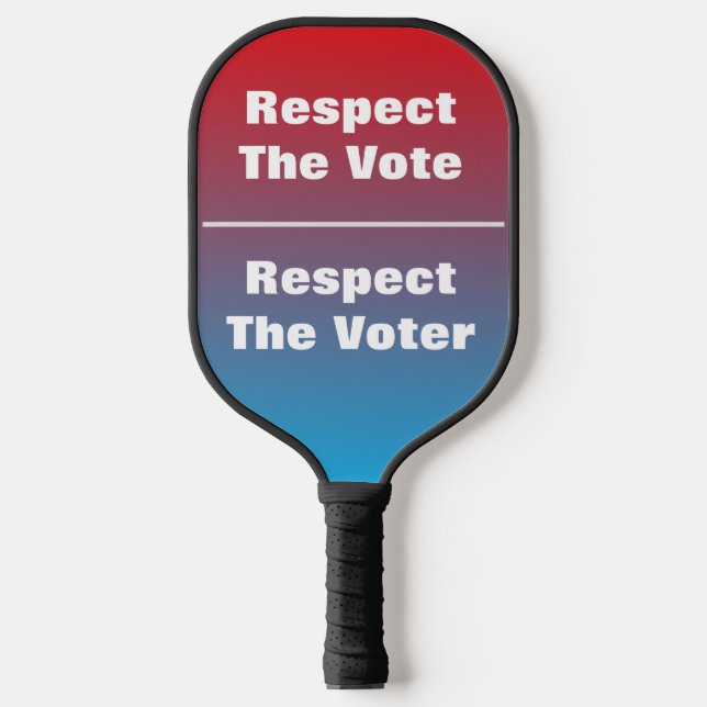 Raquette De Pickleball Respecter le vote et l'électeur (Recto)