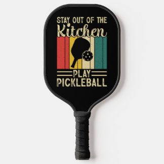 Raquette De Pickleball Restez hors de la cuisine Pagaie à rayures vertica