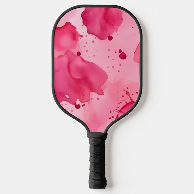 Raquette De Pickleball Résumé Abstrait Rose sur Rose (Recto)