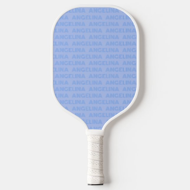 Raquette de Pickleball Rétro Bleue Nom Personnalis (Recto)