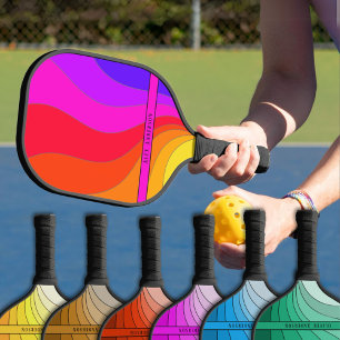 Raquette De Pickleball Rétro coloré