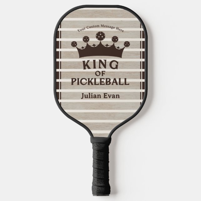 Raquette De Pickleball Retro County Club Wood Grain Stripe King of (Recto)