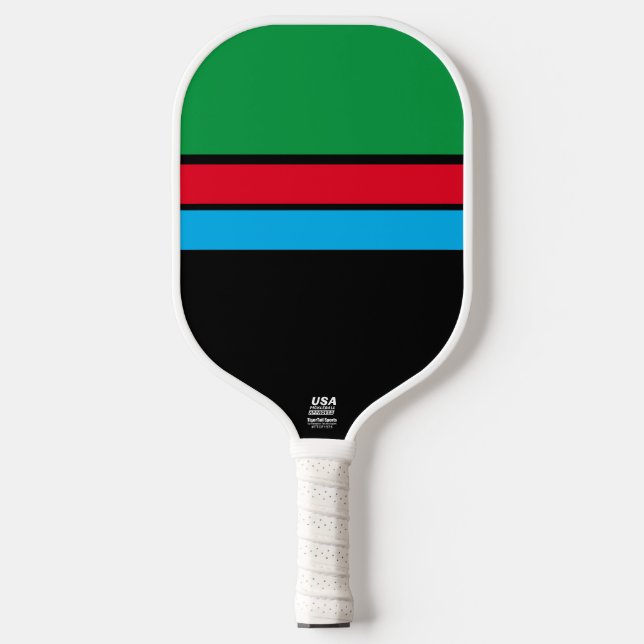 Raquette De Pickleball Retro Kelly Green Bright Rouge Bleu Bleu Bleu Bleu (Recto)