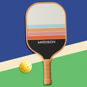 Raquette De Pickleball Retro les années 70 bandes personnalisées