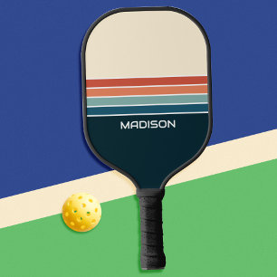 Raquette De Pickleball Retro les années 70 bandes personnalisées