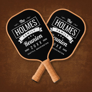 Raquette De Pickleball Retro Moderne Reunion Familiale