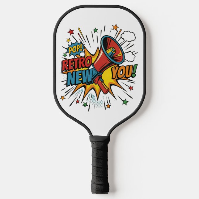 Raquette De Pickleball Retro New You: Minimalist Geometric Revival (Recto)