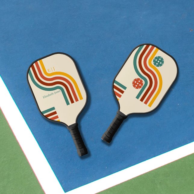 Raquette De Pickleball Retro Revival : Découvrez le les années 70 avec le (Créateur téléchargé)