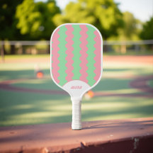 Retro Rose & Mint Vert les années 70/90s Stripes &