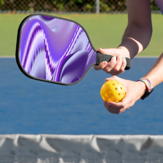 Raquette De Pickleball Rêves arc-en-ciel à fleurs violettes