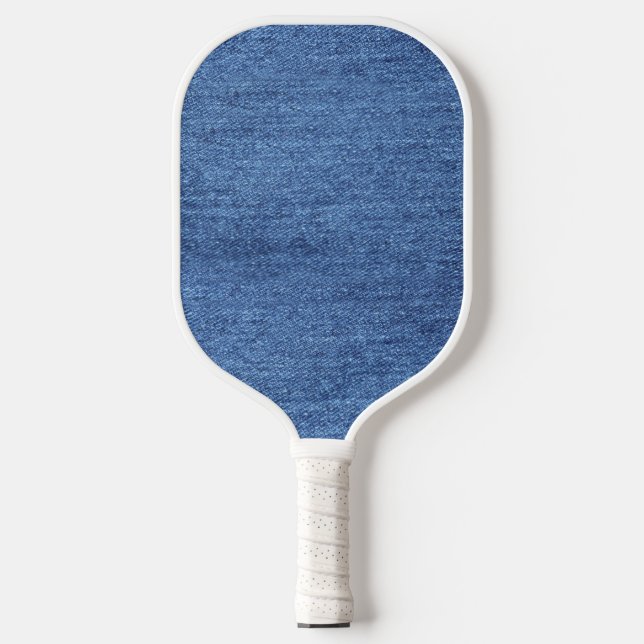 Raquette De Pickleball Revêtement bleu blanc Denim - Regarder l'image (Recto)