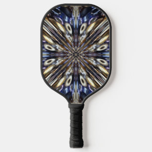 Raquette De Pickleball Richesse De L'Motif De Lissage De Semences Abstrai