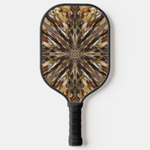 Raquette De Pickleball Richesse Des Perles De Semence Motif Abstrait