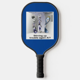 Raquette De Pickleball Rick London Drôle Couverts Police