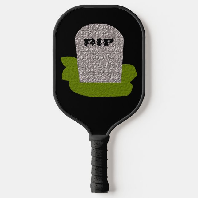 Raquette De Pickleball RIP Tombstone Halloween (Recto)