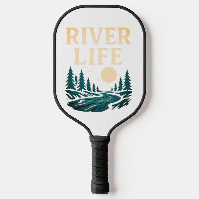 Raquette De Pickleball River Is Life Pickleball Paddle - Nature Inspiré (Recto)