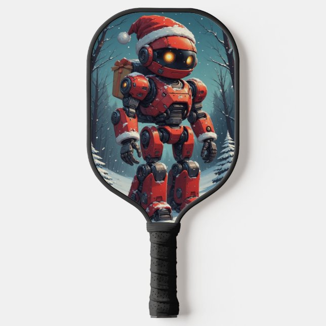 Raquette De Pickleball Robot de Noël  (Recto)