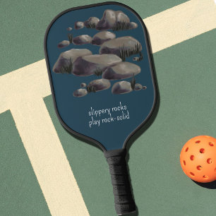Raquette De Pickleball Roches glissantes Jouer Rock-Solid, Pierres sur