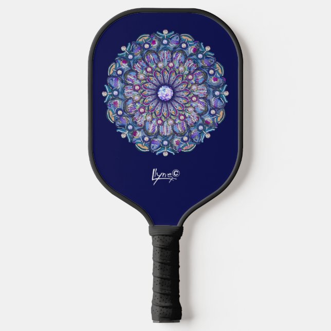 Raquette De Pickleball Rosace bleue (Recto)