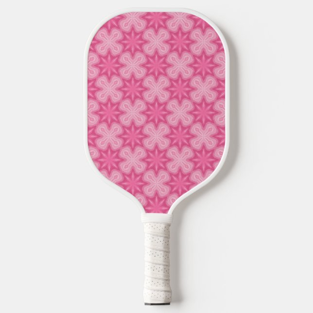 Raquette De Pickleball Rose Et Blanc (Recto)