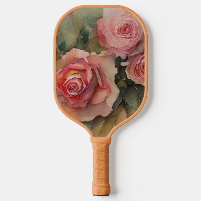 Raquette De Pickleball Roses roses vintages (Recto)