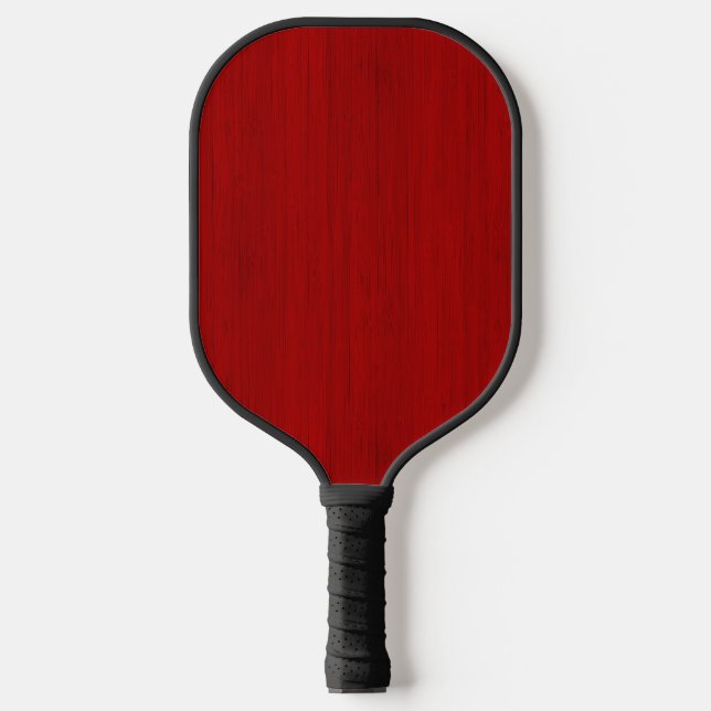 Raquette De Pickleball Rouge de marron Bambou en bois look (Recto)