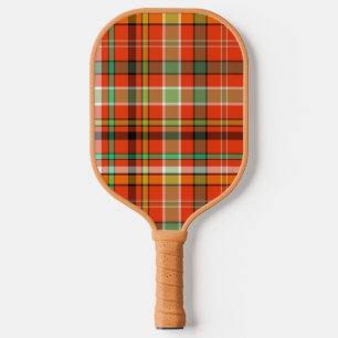 Raquette De Pickleball Rouge tacheté Newt Plaid - Orange Gold et Vert