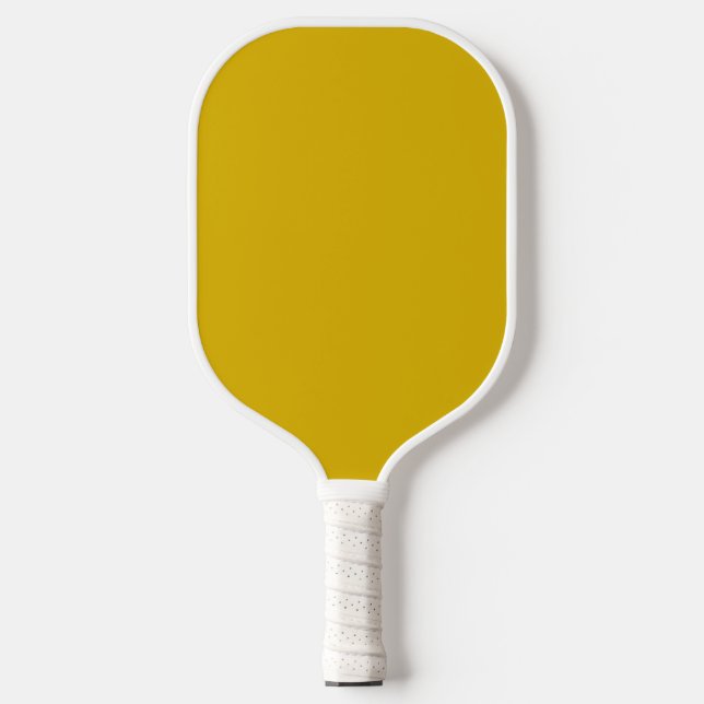 Raquette De Pickleball Rouleau rouge uni couleur uni moutarde jaune (Recto)