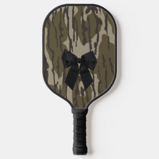 Raquette De Pickleball Ruban Camo Cute Bow Bottomland pour femmes et fill