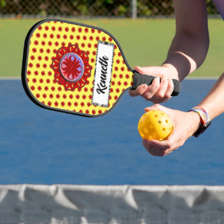 Raquette De Pickleball Ruban de trèfle de Bourgogne par Kenneth Yoncich