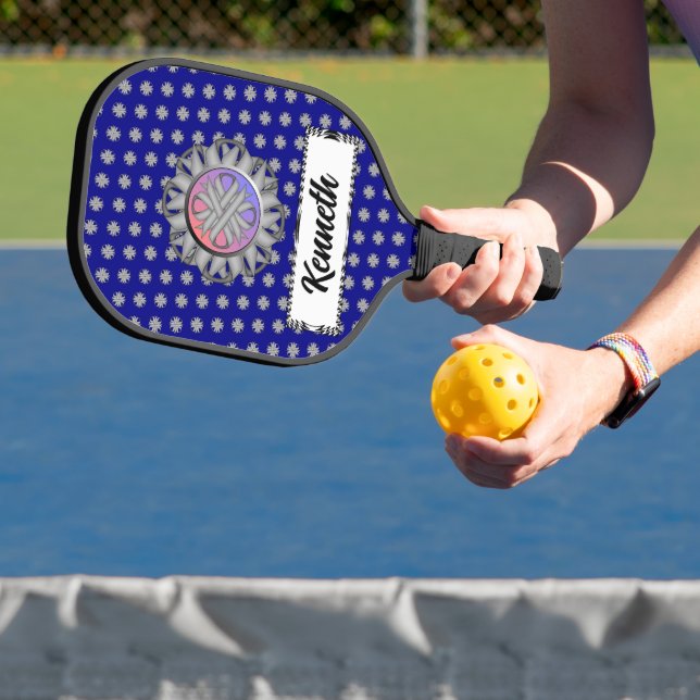 Raquette De Pickleball Ruban de trèfle gris par Kenneth Yoncich (Insitu)