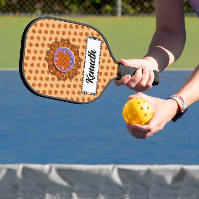 Raquette De Pickleball Ruban de trèfle orange par Kenneth Yoncich (Insitu)