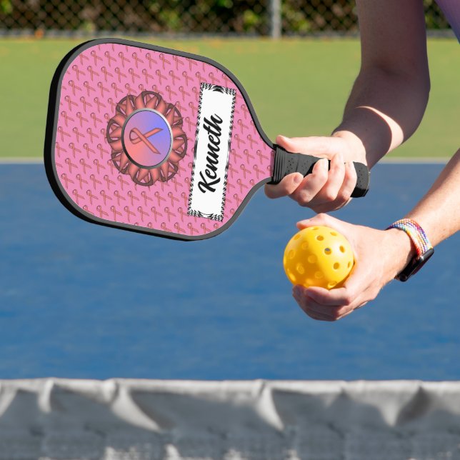 Raquette De Pickleball Ruban rose standard par Kenneth Yoncich (Insitu)