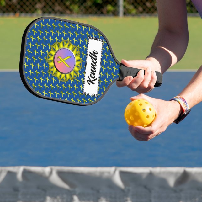 Raquette De Pickleball Ruban standard jaune par Kenneth Yoncich (Insitu)