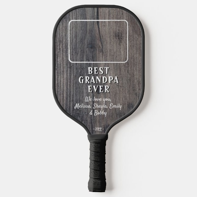 Raquette De Pickleball Russe Bois Meilleur Grand-Père Jamais Petits-Enfan (Verso)